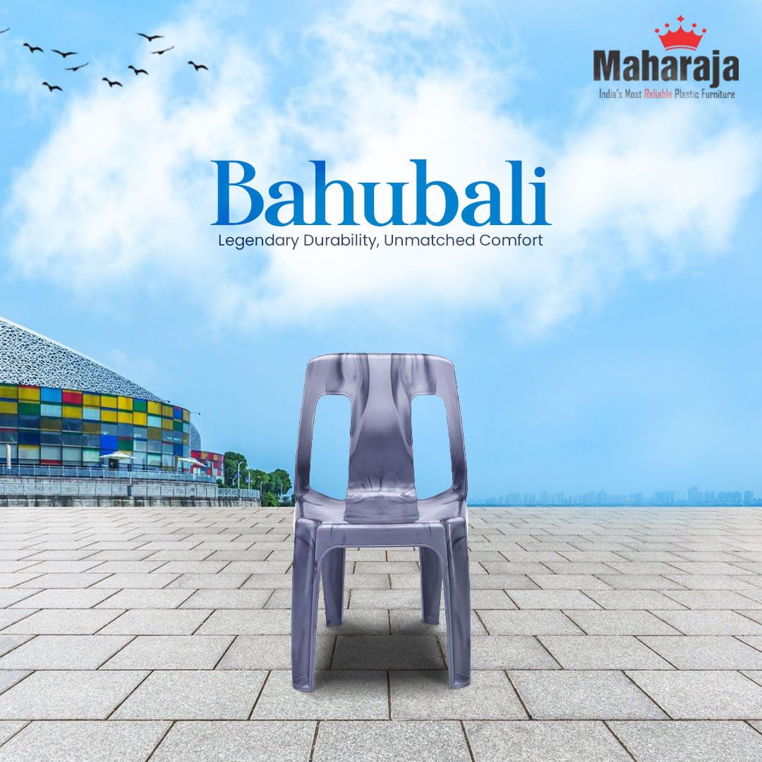 Maharaja Bahubali Plastic Armless Chair