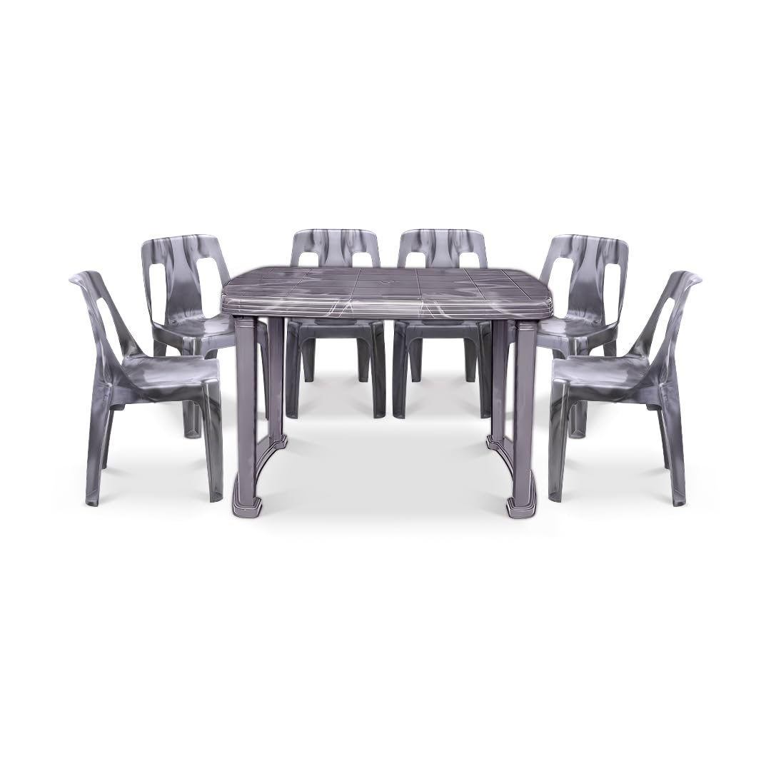 Maharaja Dining Table Set With 6 Bahubali Chairs