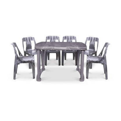 Maharaja Dining Table Set With 6 Bahubali Chairs