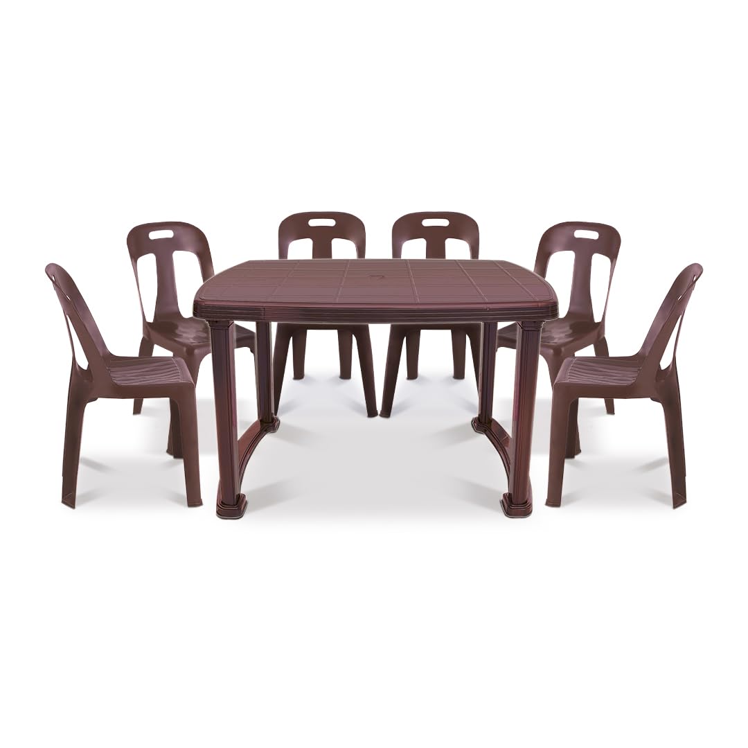 Maharaja Dining Table Set With 6 Crysta Chairs