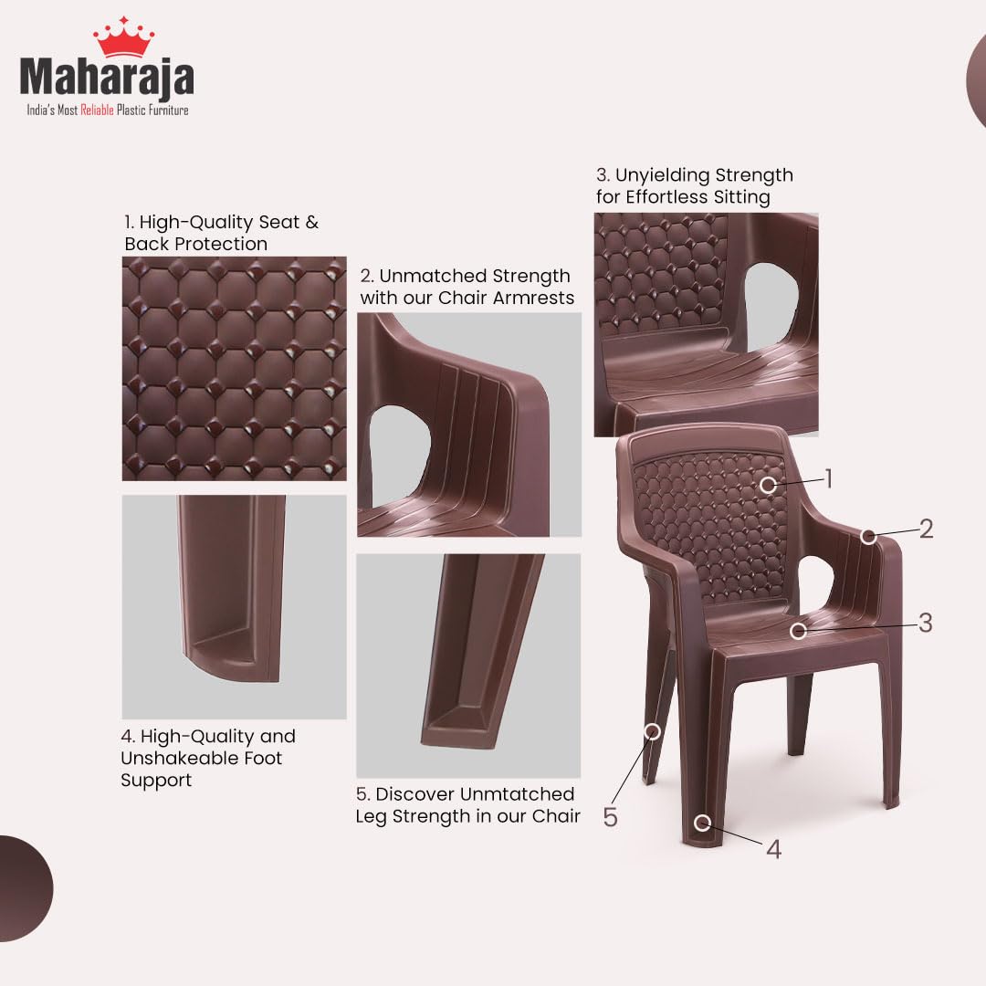 Maharaja T5 Table Set With 4 Safari Chairs