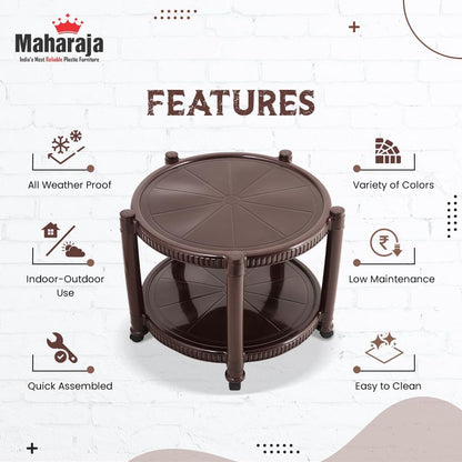 Maharaja T5 Multipurpose Round Trolley Table