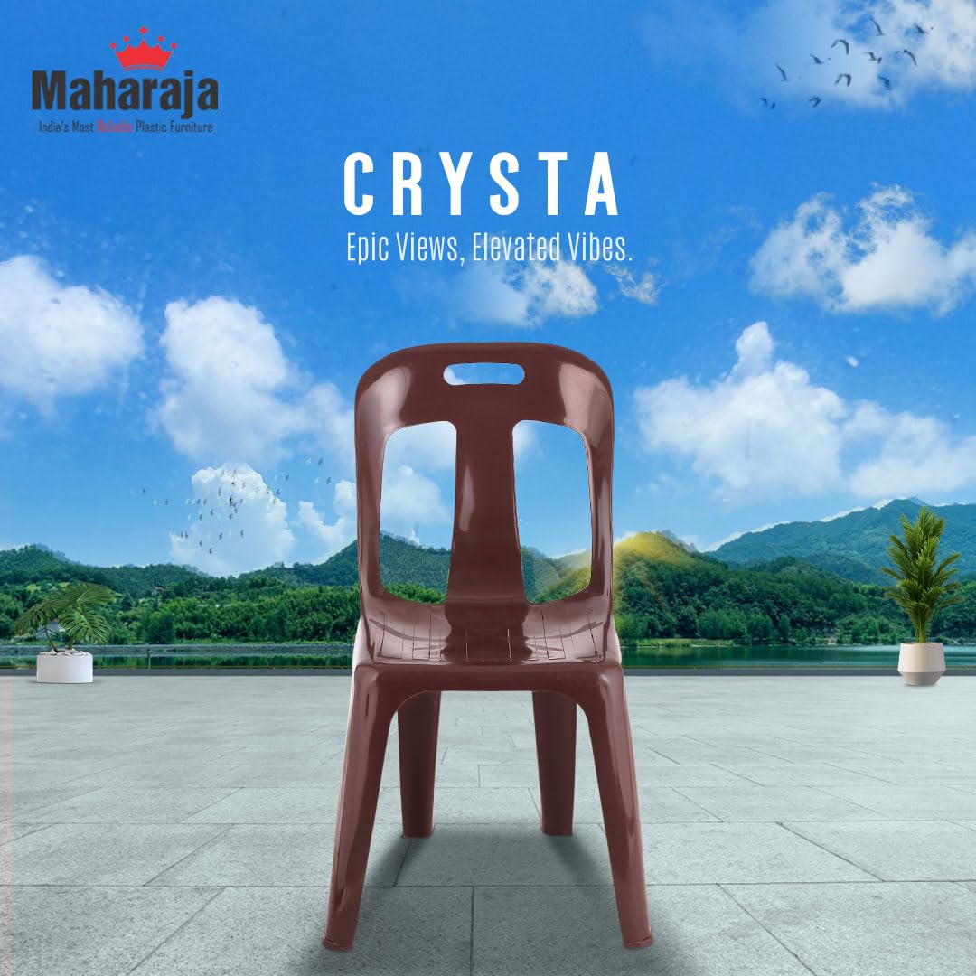Maharaja Crysta Plastic Armless Chair