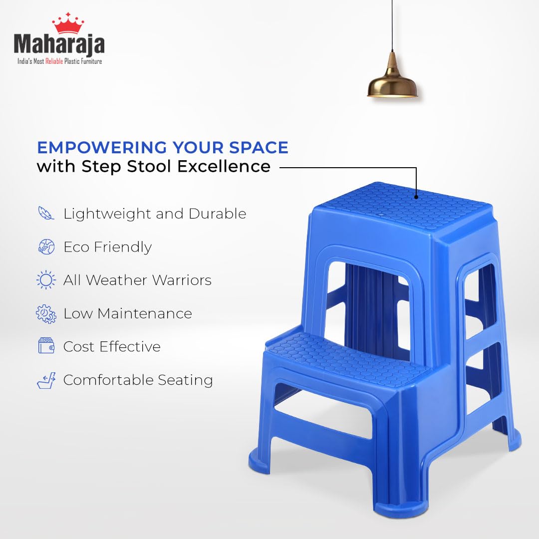Maharaja Heavy Duty Plastic Step Stool – Multiuse