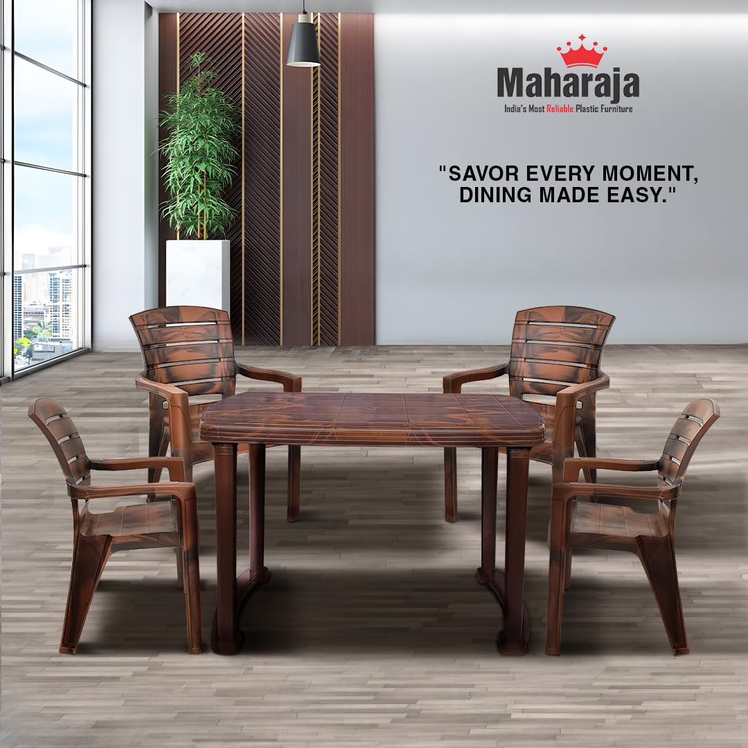 Maharaja Dining Table Set With 4 Singham Chairs