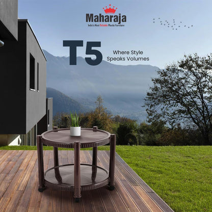 Maharaja T5 Multipurpose Round Trolley Table