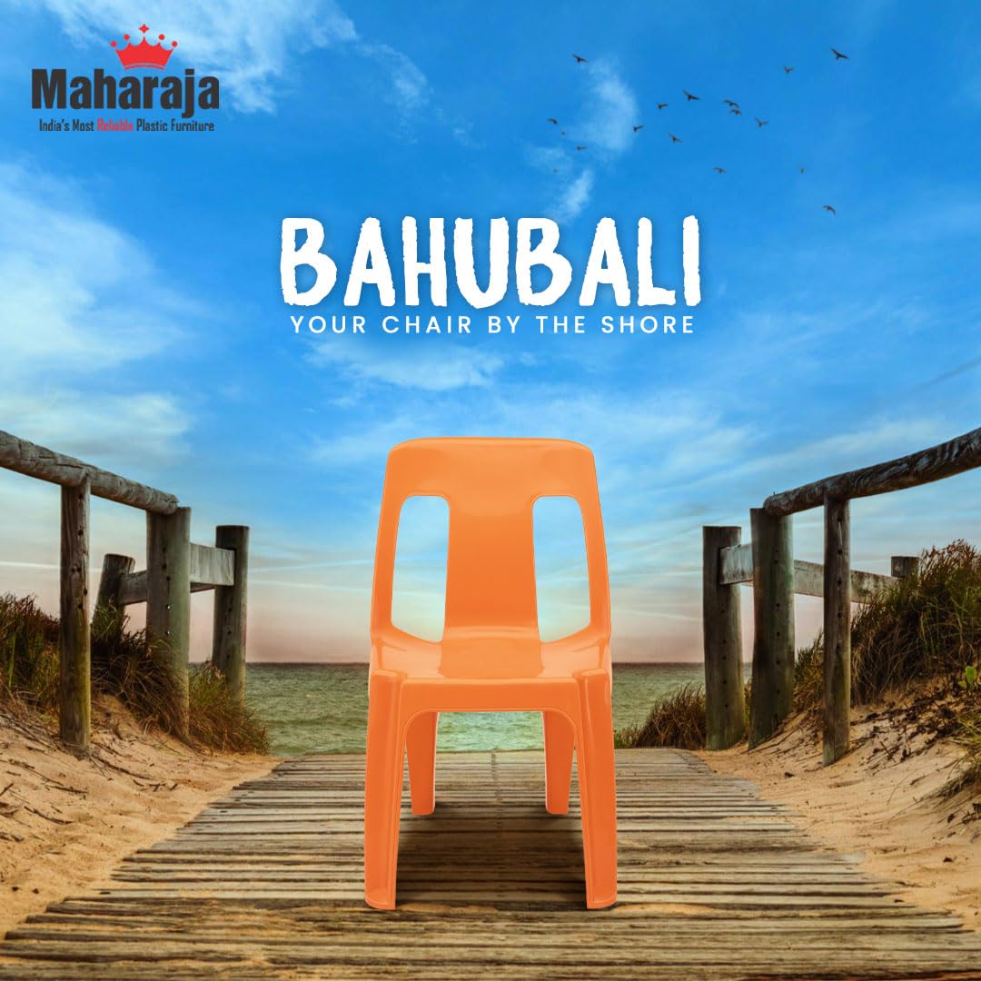 Maharaja Bahubali Plastic Armless Chair