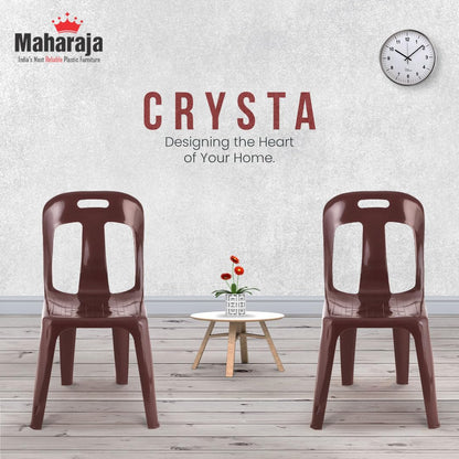 Maharaja Crysta Plastic Armless Chair