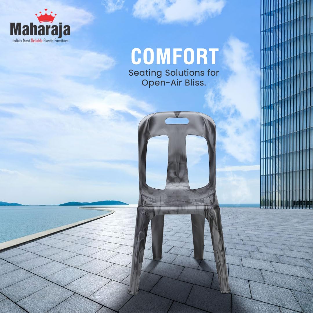 Maharaja Crysta Plastic Armless Chair