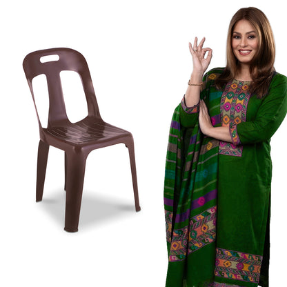 Maharaja Crysta Plastic Armless Chair