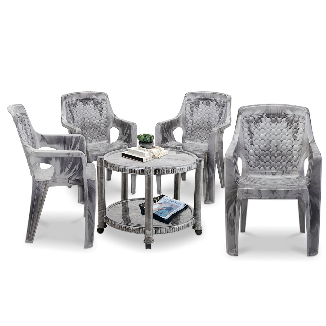 Maharaja T5 Table Set With 4 Safari Chairs