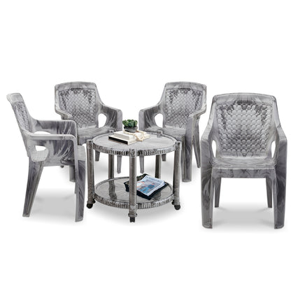 Maharaja T5 Table Set With 4 Safari Chairs
