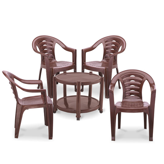 Maharaja T5 Table Set With 4 Sunrise Chairs