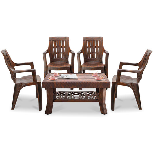 Maharaja Polo Table Set With 4 Omega Chairs